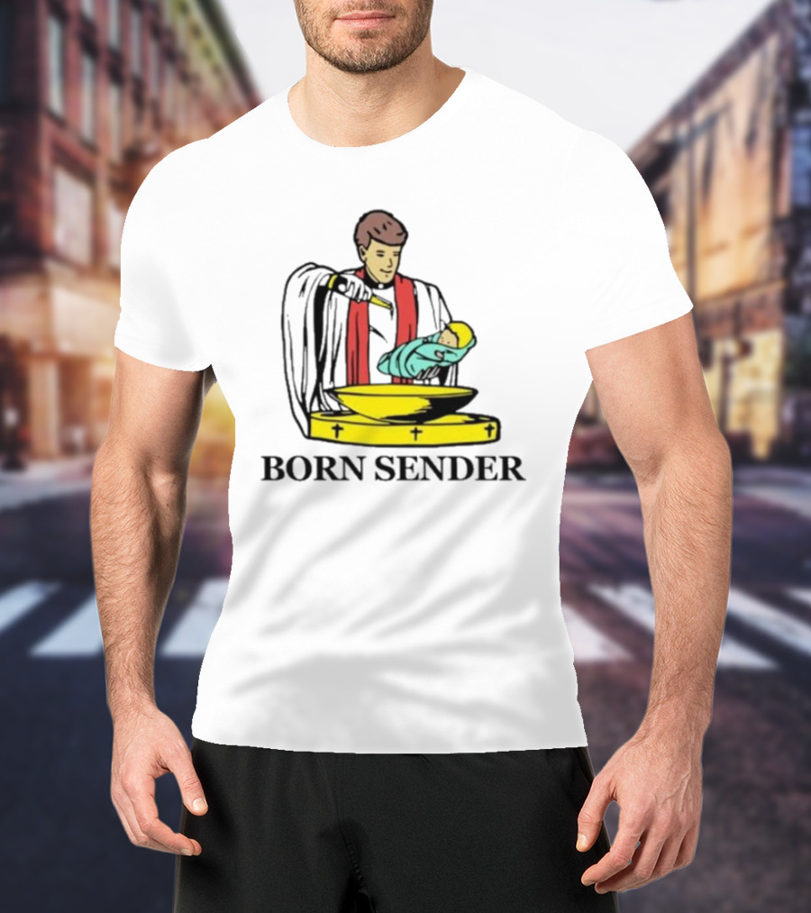 Nelk Boys Born Sender Baptism Priest And Baby T-Shirt