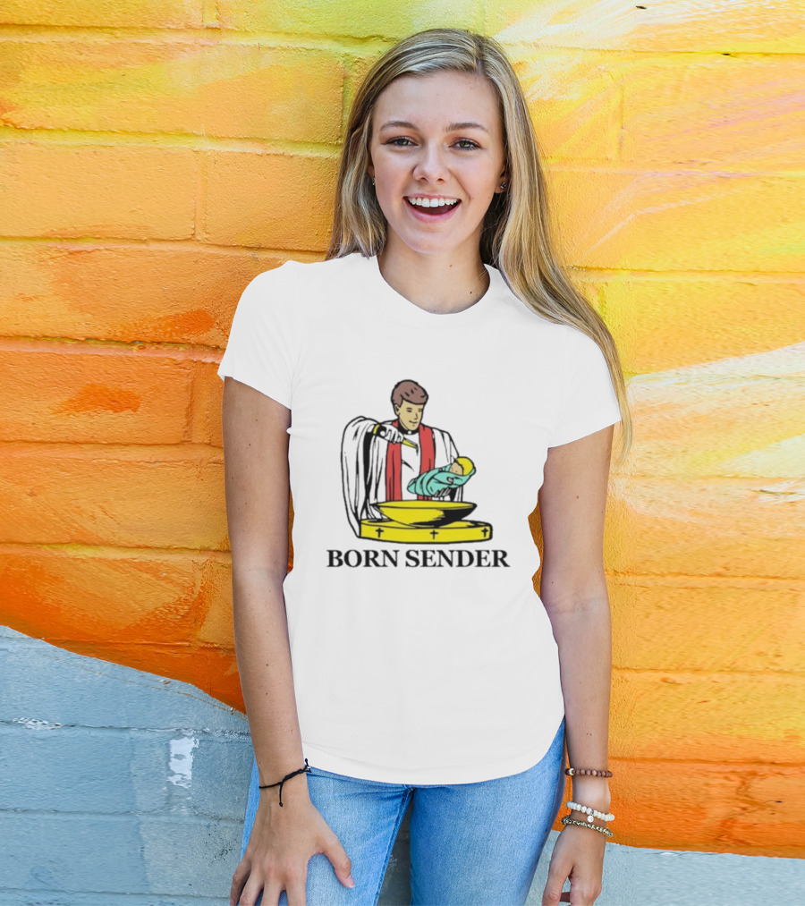 Nelk Boys Born Sender Baptism Priest And Baby T-Shirt