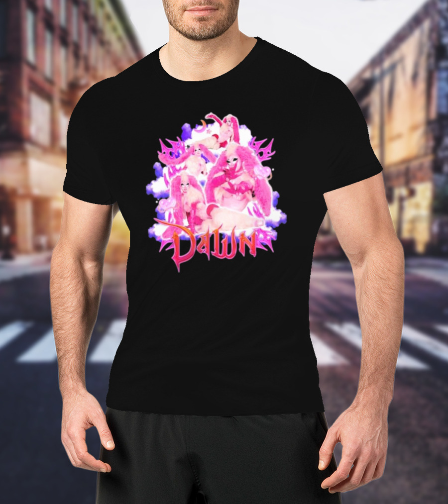 Dawnverse Dragcon Pink Fantasy T-Shirt