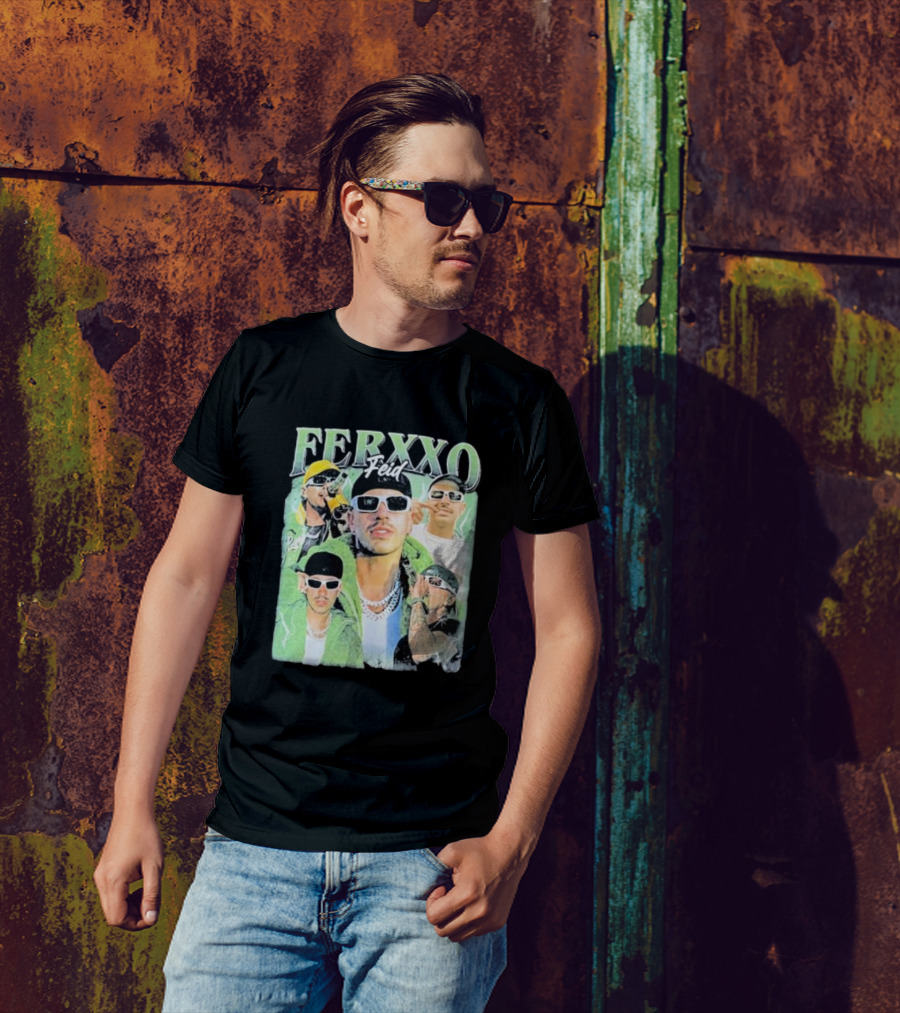 FERXXO Feid Green Style Collage T-Shirt