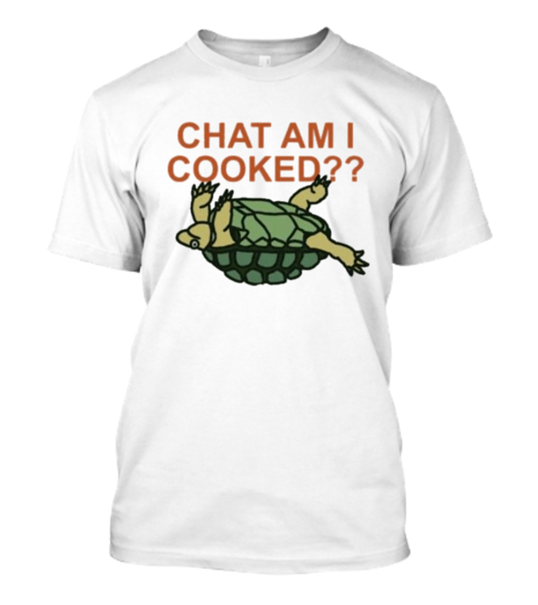 Chat Am I Cooked Turtle Humor T-Shirt
