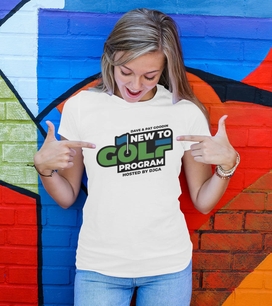 Dave And Pat Goodin New To Golf Program Hosted By DJGA Golf Flag T-Shirt