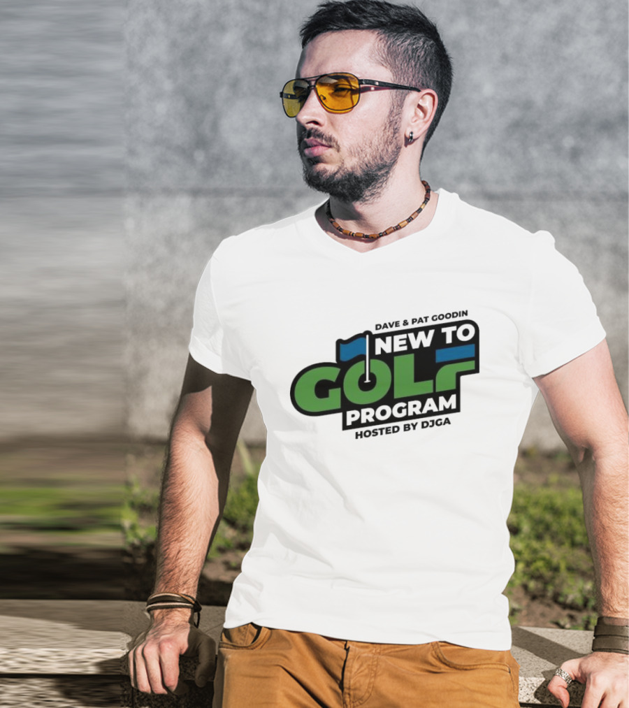 Dave And Pat Goodin New To Golf Program Hosted By DJGA Golf Flag T-Shirt