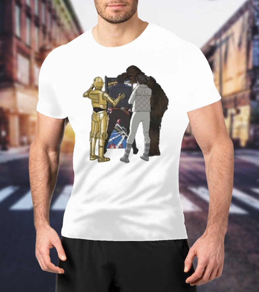 Asteroids Video Game Star Wars Characters T-Shirt