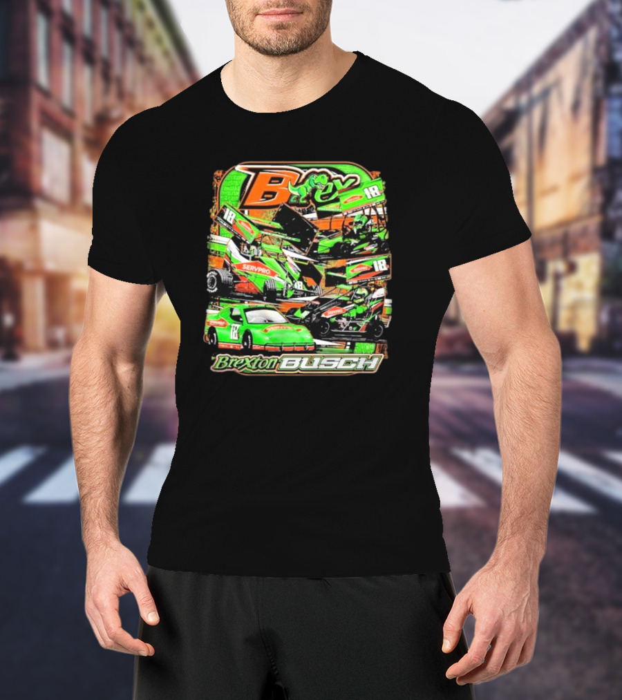 Brexton Busch Racing 18 Servpro Frog T-Shirt