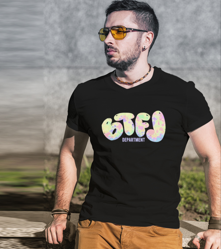 Btfl Studio Department Colorful Abstract Lettering T-Shirt