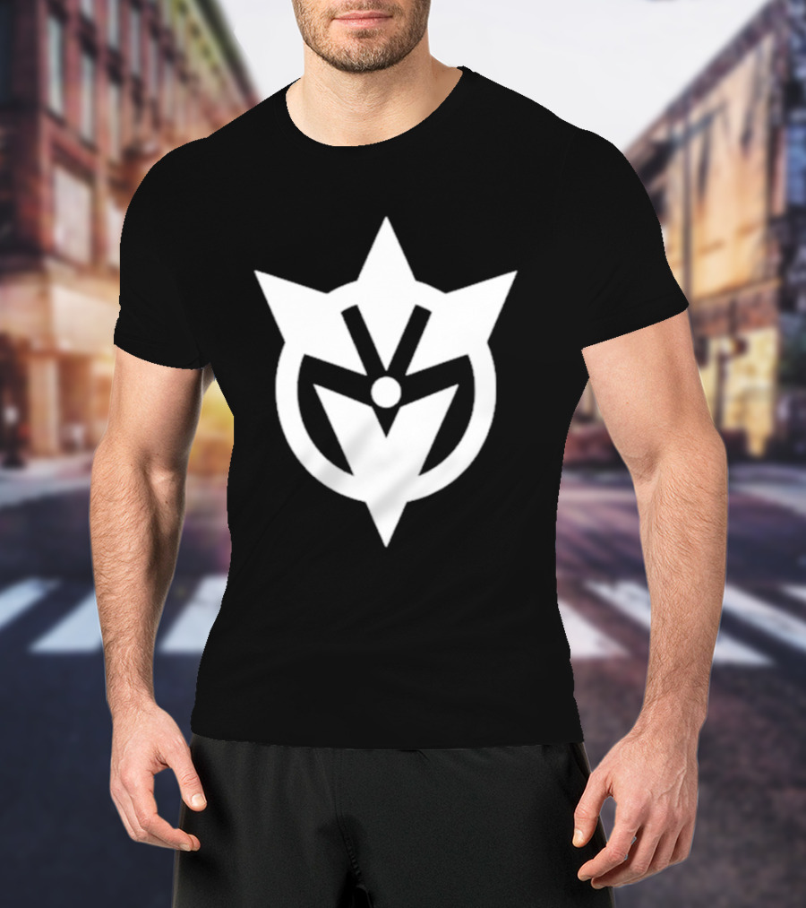 Cavemanon DamienS Logo White Star T-Shirt