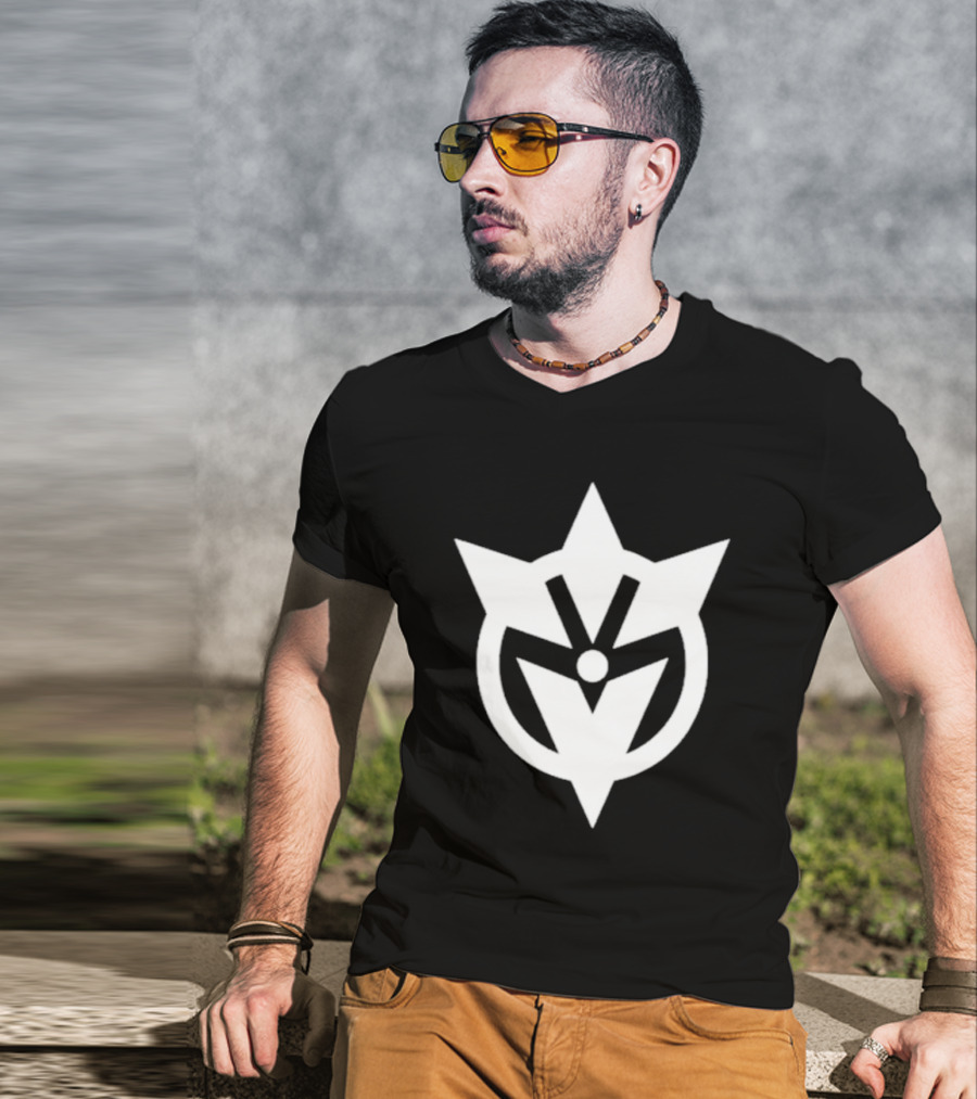 Cavemanon DamienS Logo White Star T-Shirt