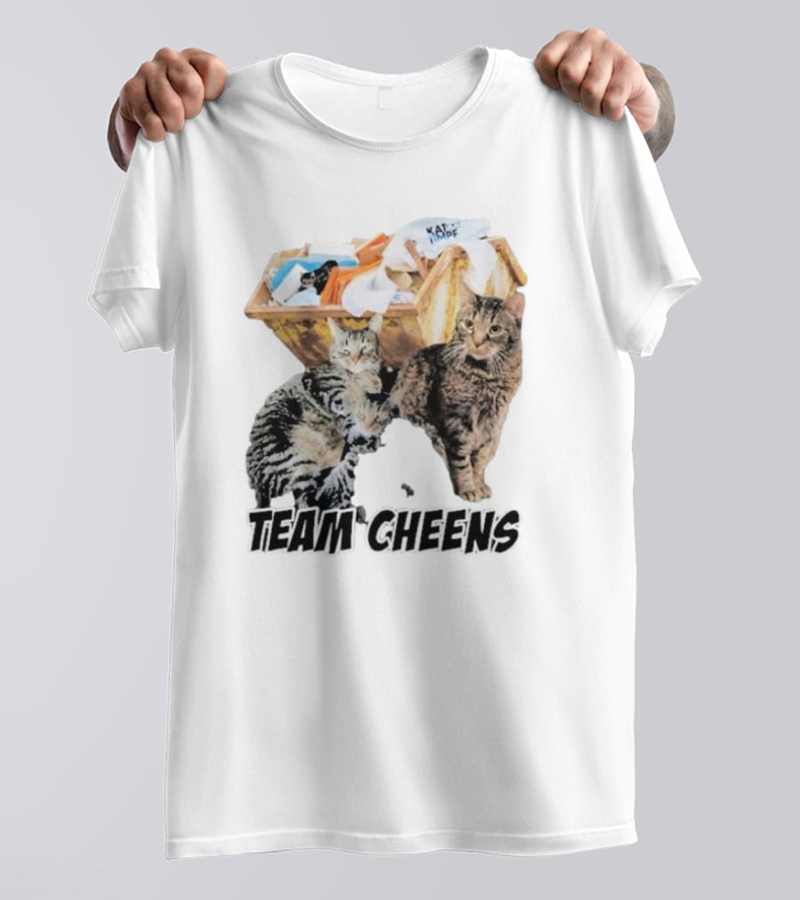 Kat Timpf Team Cheens Dumpster Cats T-Shirt
