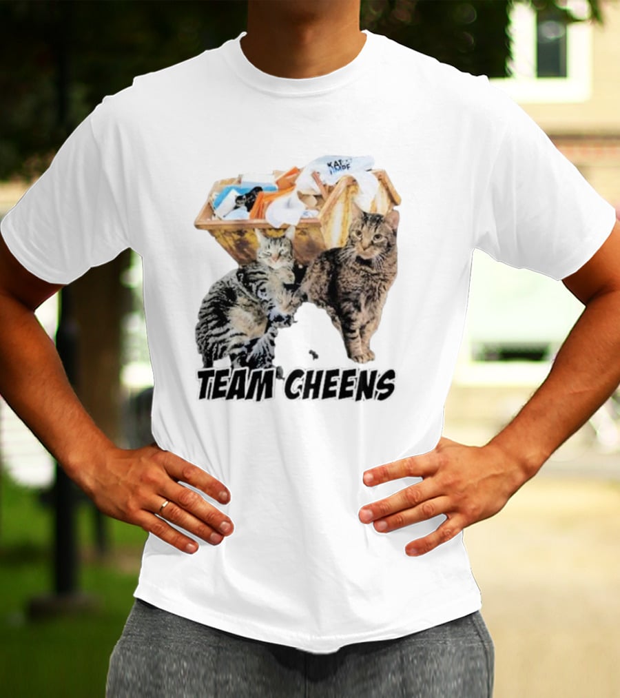 Kat Timpf Team Cheens Dumpster Cats T-Shirt