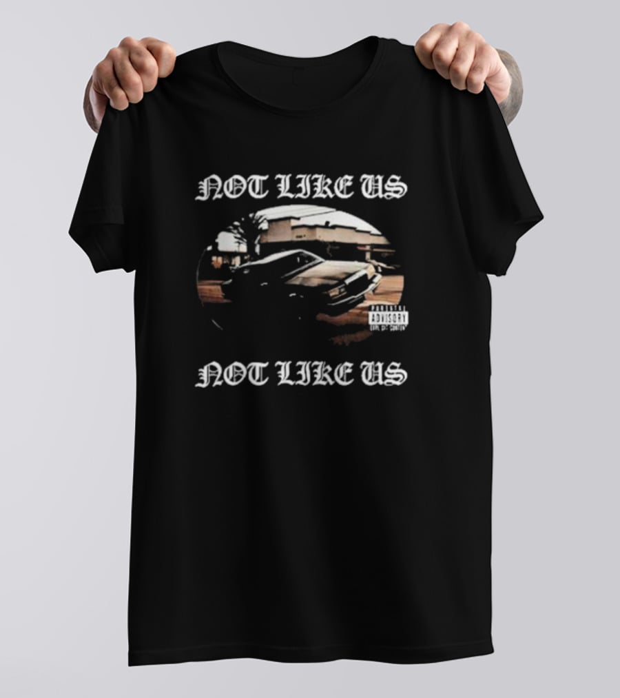 Not Like Us Kendrick Lamar Car Graphic Scene T-Shirt