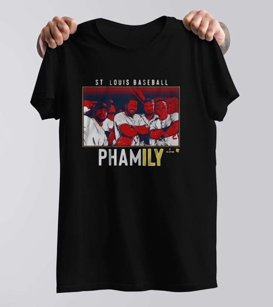 ST Louis Baseball Phamily - Group Of Players In Red And White Uniforms T-Shirt