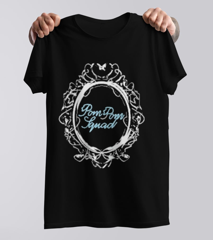 Pom Pom Squad Butterfly Filigree Frame Mirror T-Shirt