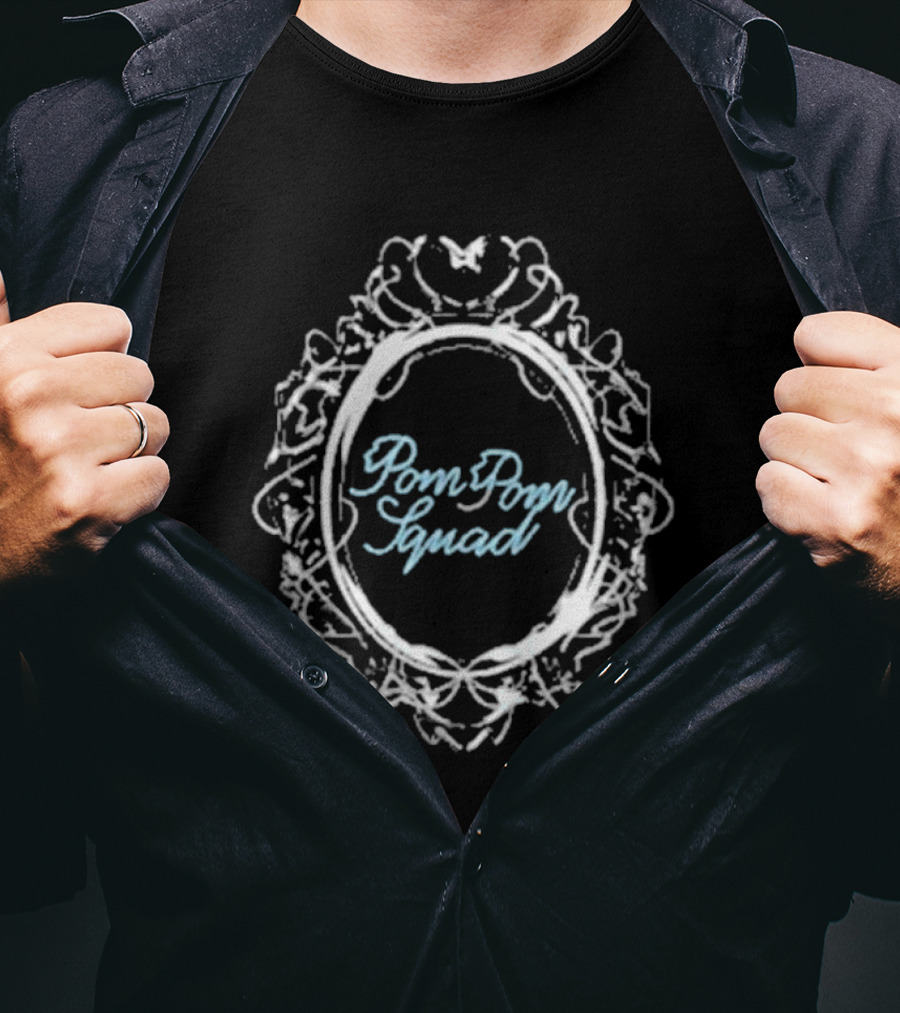 Pom Pom Squad Butterfly Filigree Frame Mirror T-Shirt
