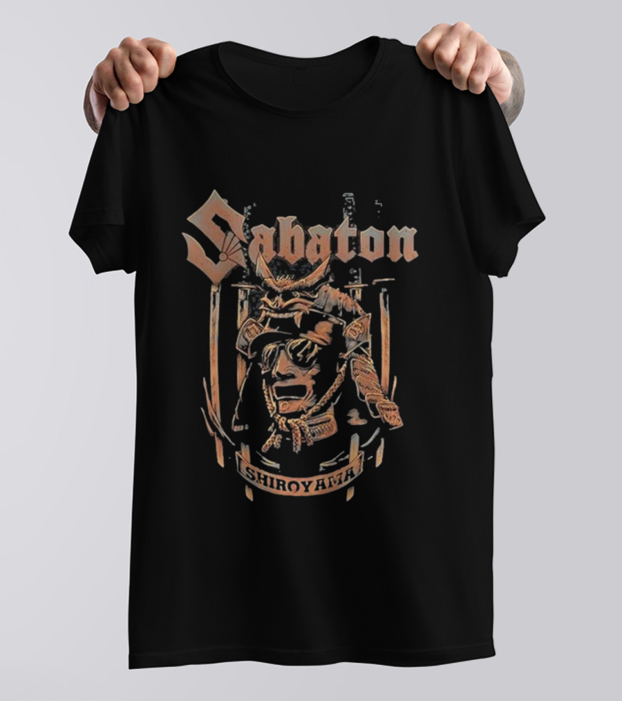 Sabaton Shiroyama Samurai Warrior Helmet Shield T-Shirt