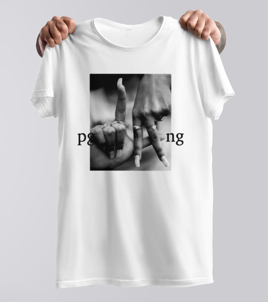 Savannah James PgLang Inspired Hand Sign Motif T-Shirt