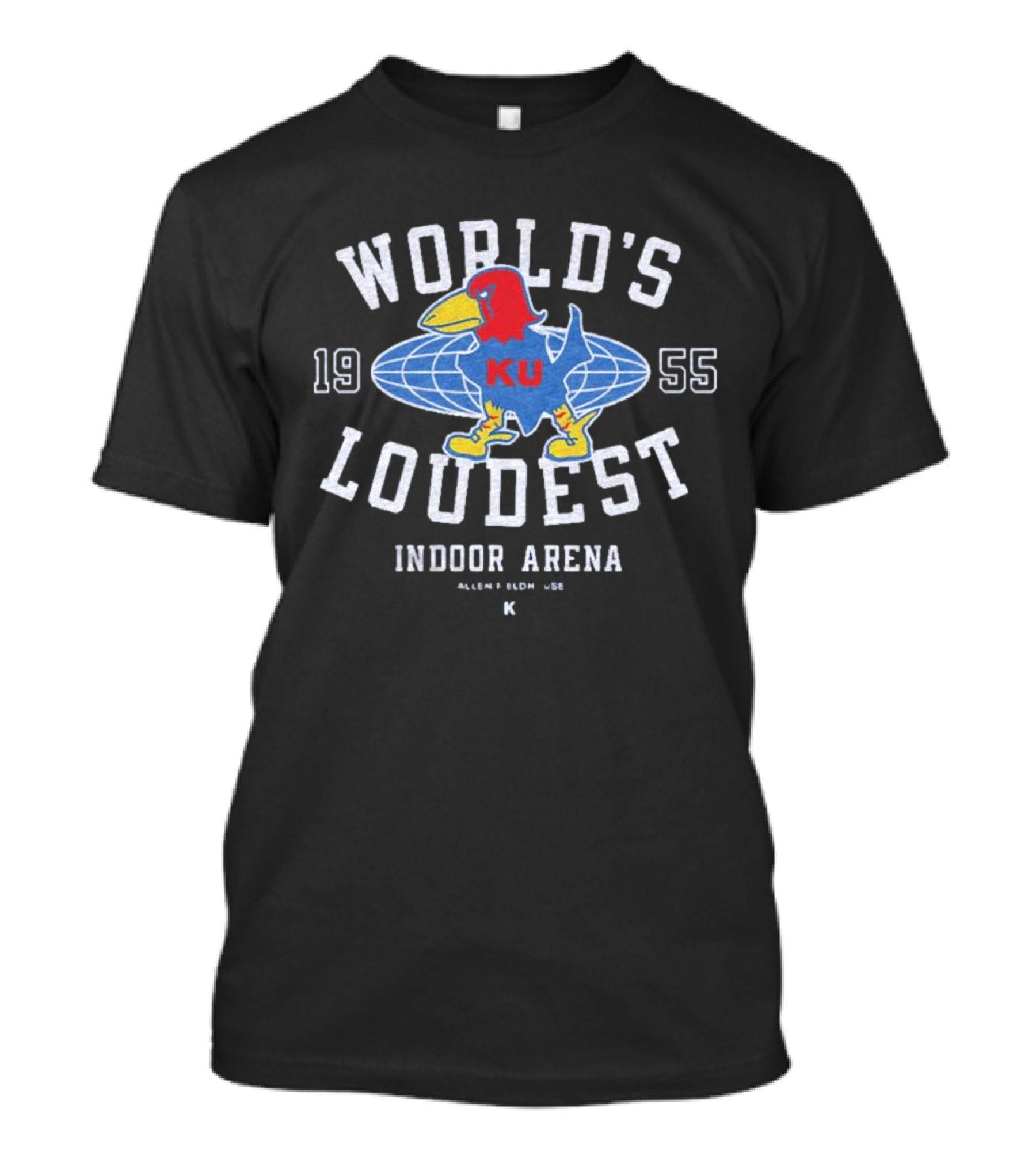 KU World's Loudest Indoor Arena 1955 Allen Fieldhouse Retro T-Shirt