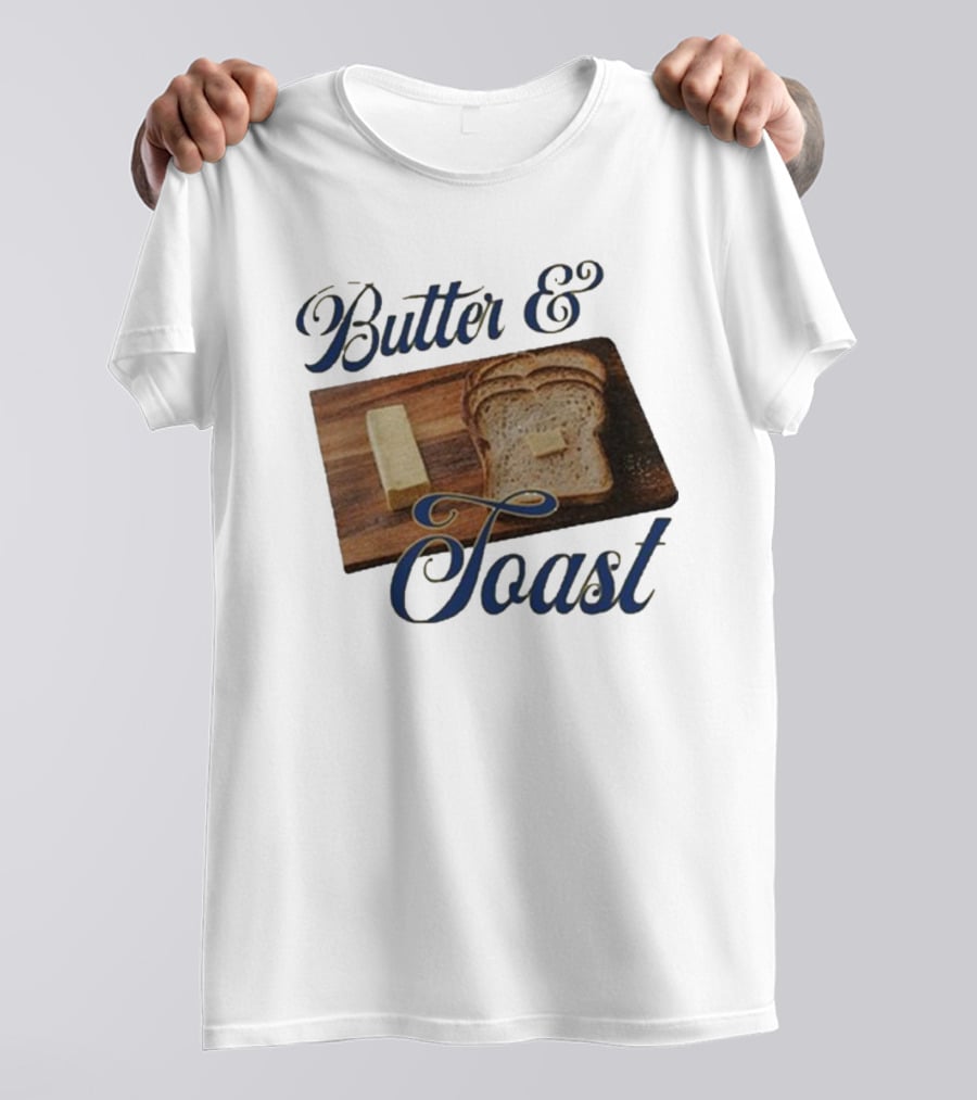 Middleclassfancy Butter And Toast Bread Slice With Butter Block T-Shirt