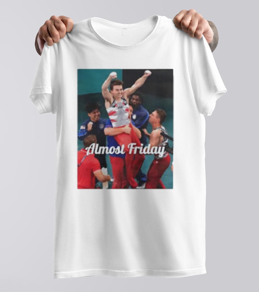 Paul Juda Celebratory Almost Friday Olympic Kid T-Shirt