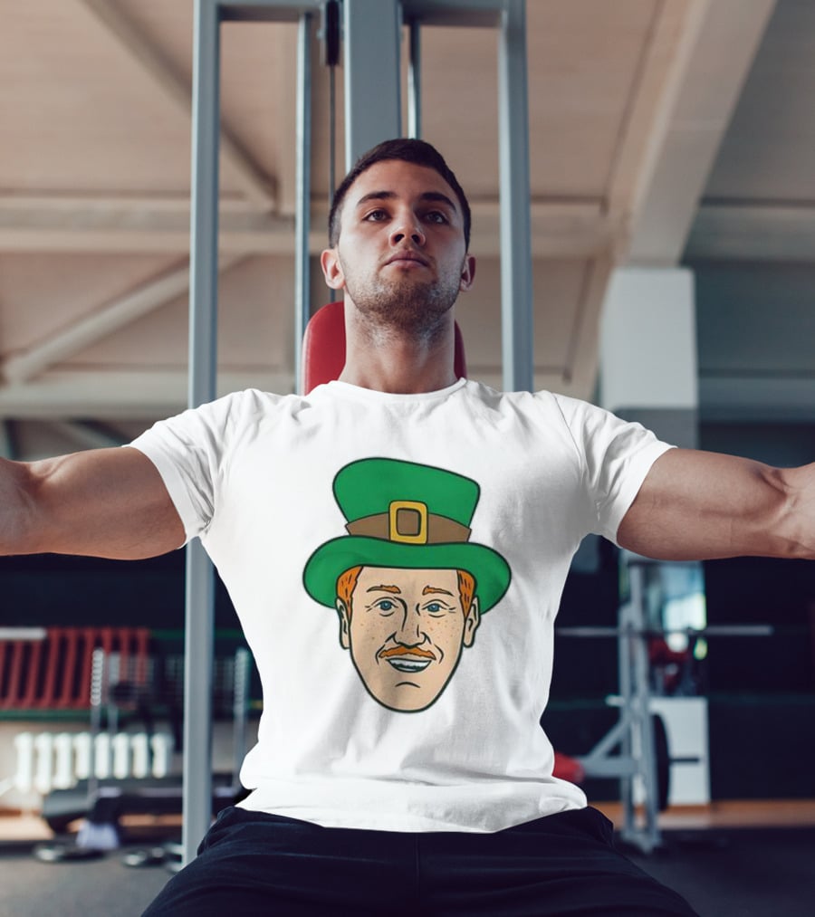 St. Mooktrick’s Day Happy Leprechaun Face With Green Hat T-Shirt