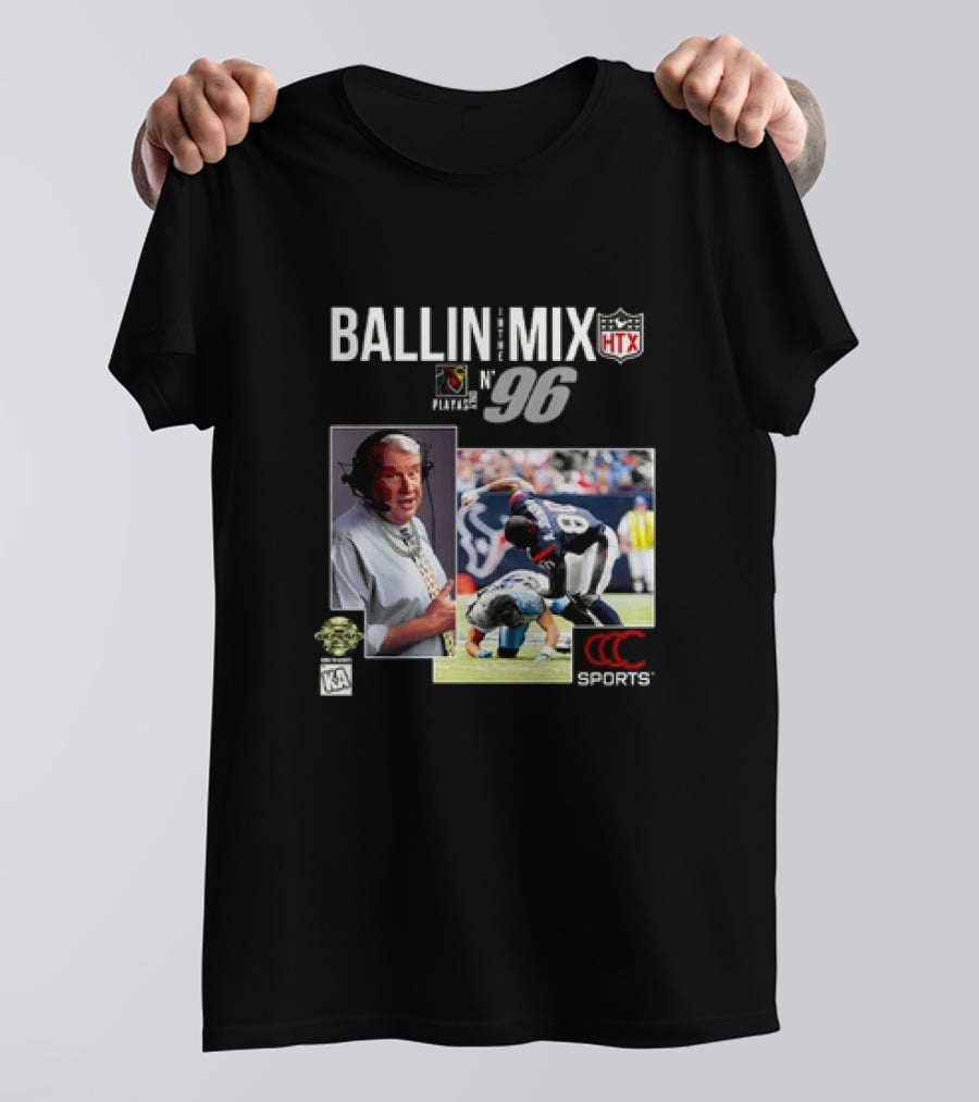 Ballin In The Mix HTX Playas N° 96 Sports T-Shirt