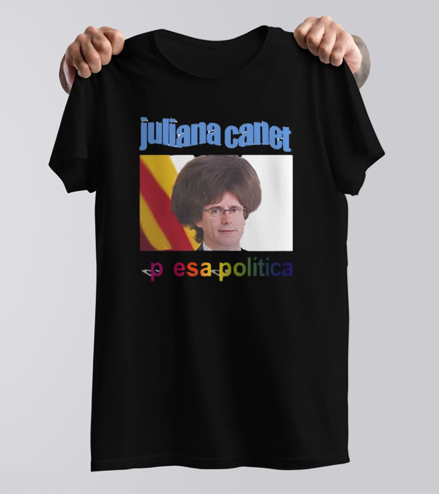 Juliana Canet Pesa Política Catalonian Flag Hair Photo T-Shirt