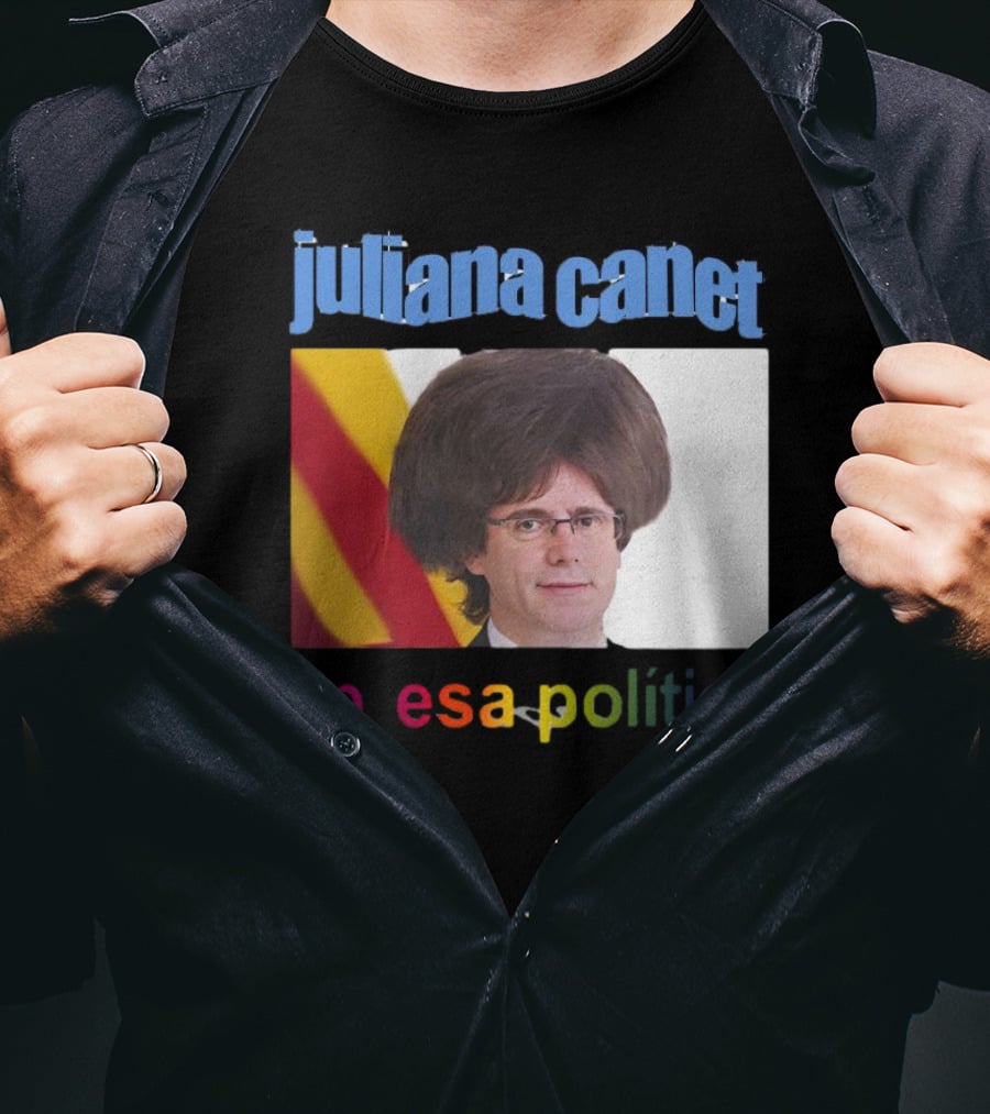 Juliana Canet Pesa Política Catalonian Flag Hair Photo T-Shirt