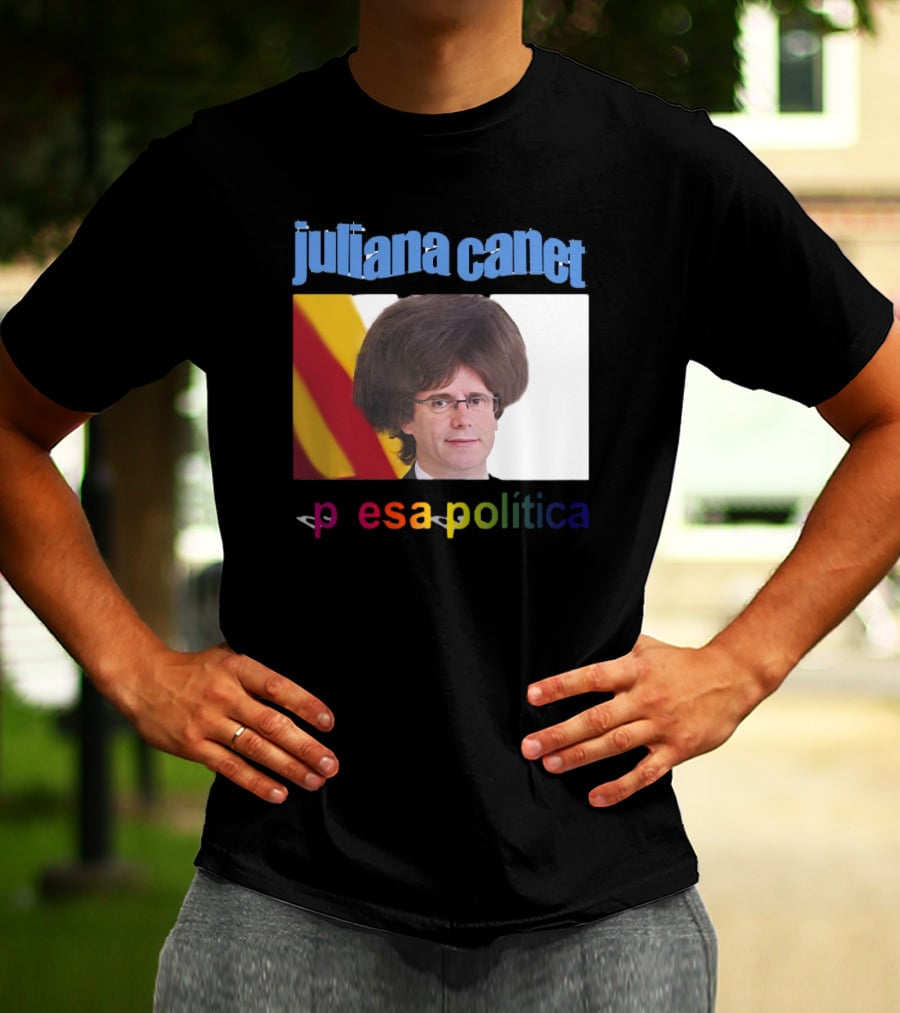 Juliana Canet Pesa Política Catalonian Flag Hair Photo T-Shirt
