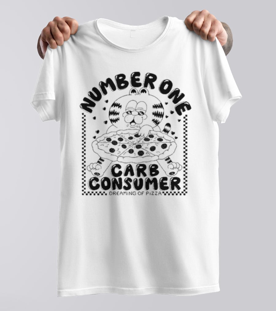 Number One Carb Consumer Dreaming Of Pizza T-Shirt
