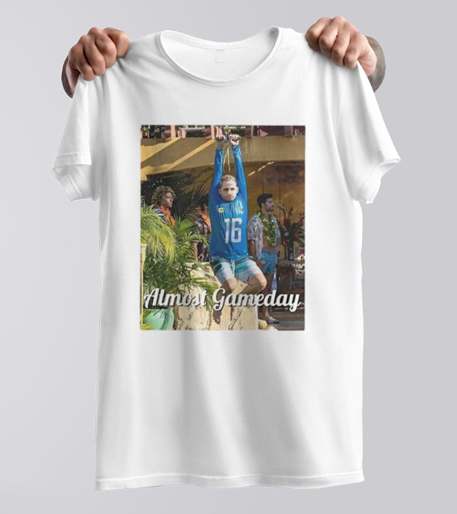 Almost Gameday Zipline Adventure In Sports Jersey T-Shirt
