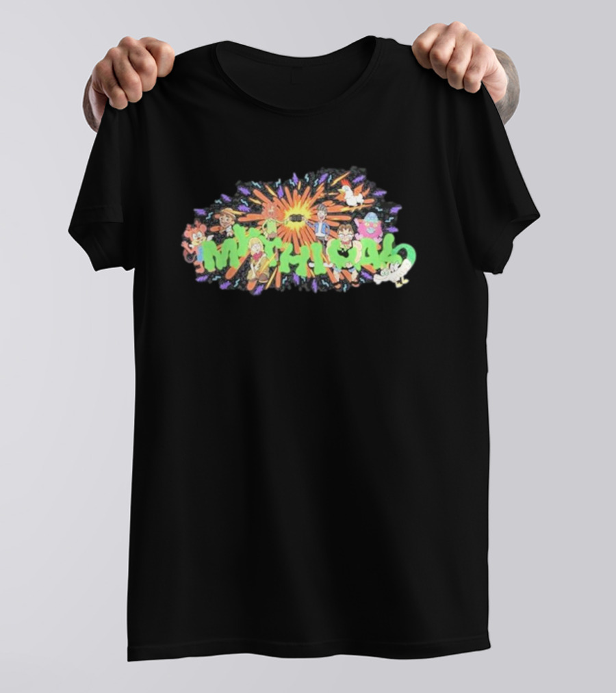 New Mythical ’90s Cartoon Characters Burst Mythical Explosion T-Shirt
