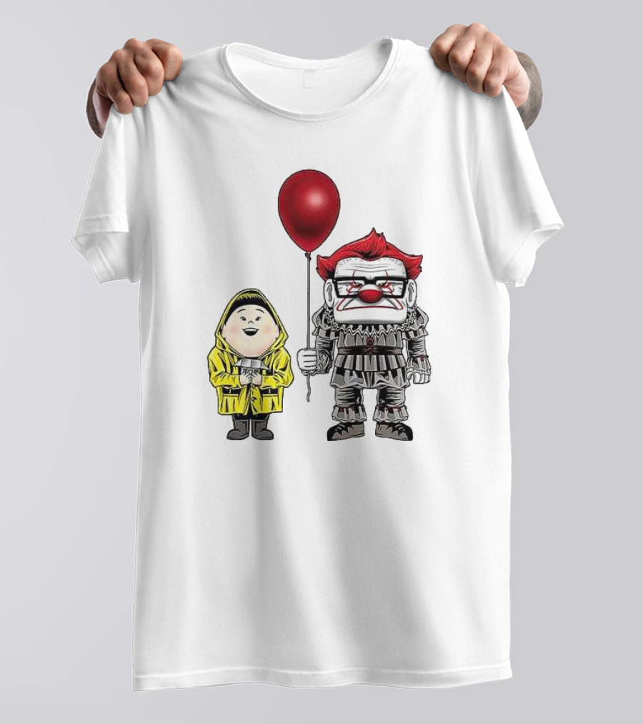 Pennywise Carl Fredricksen Russell Halloween Balloon Duo T-Shirt