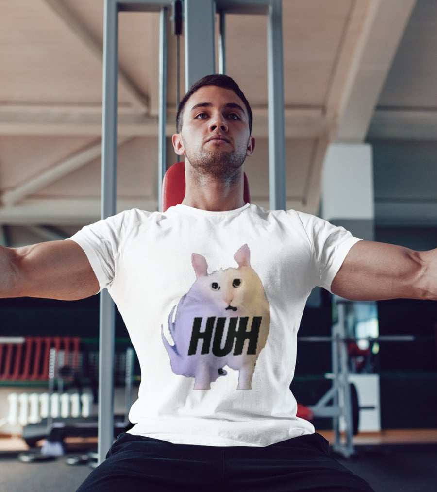 Huh Cat Meme Image T-Shirt