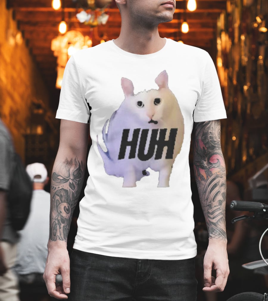 Huh Cat Meme Image T-Shirt