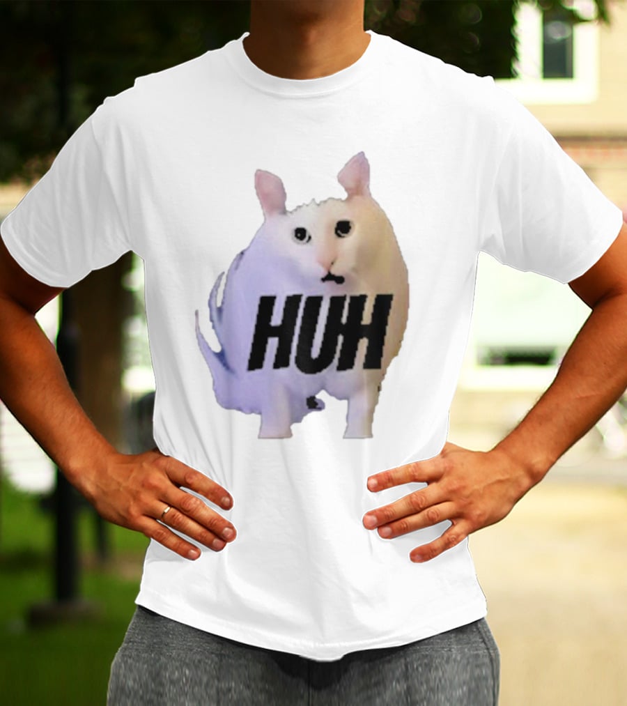 Huh Cat Meme Image T-Shirt