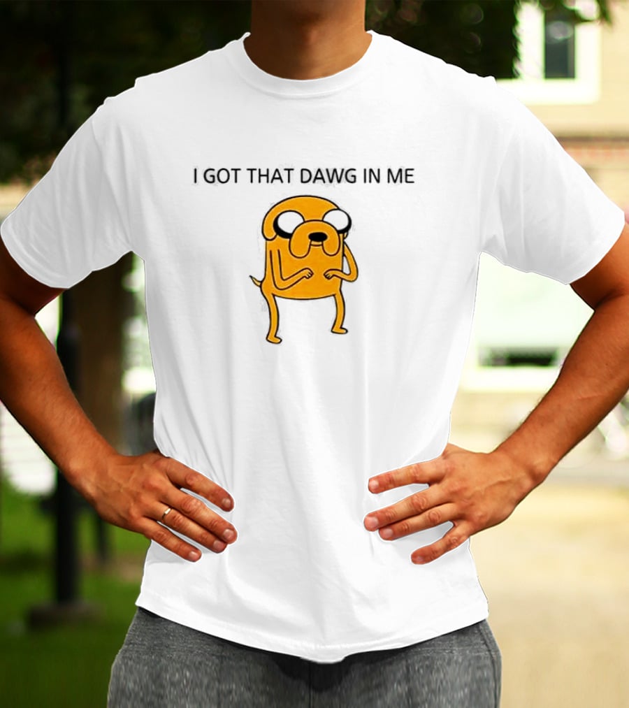 I Got That Dawg In Me Dog Character Orange Body T-Shirt