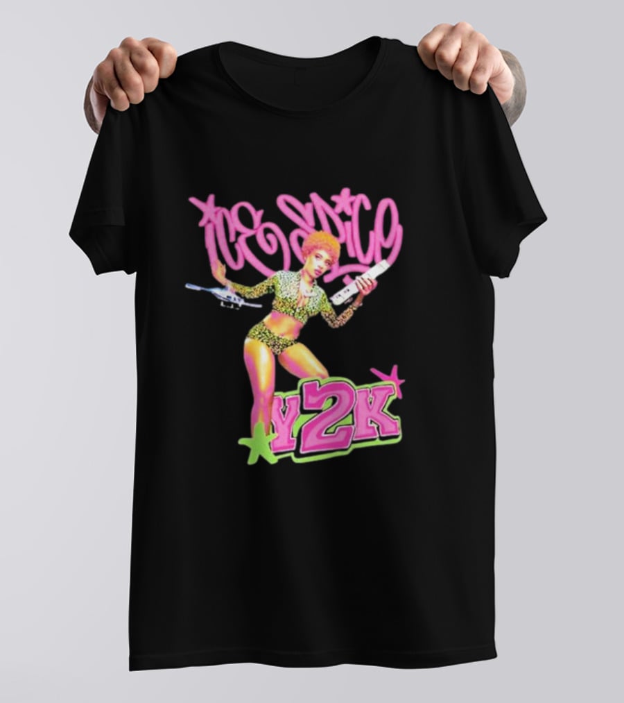 Ice Spice Y2K Retro Style Leopard Print T-Shirt