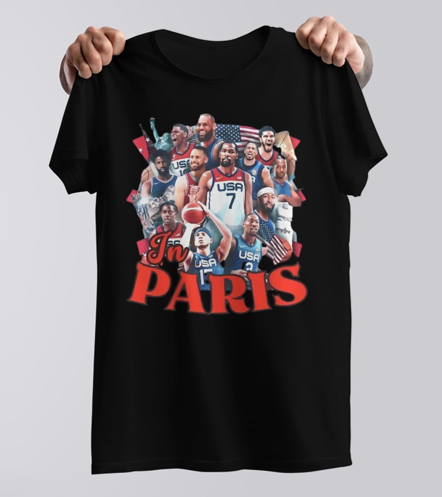 Team USA Basketball Legends In Paris T-Shirt