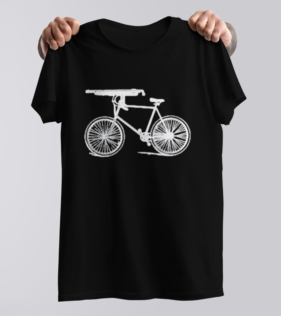 Instantdistractions Bicycle Machine Gun Safety T-Shirt