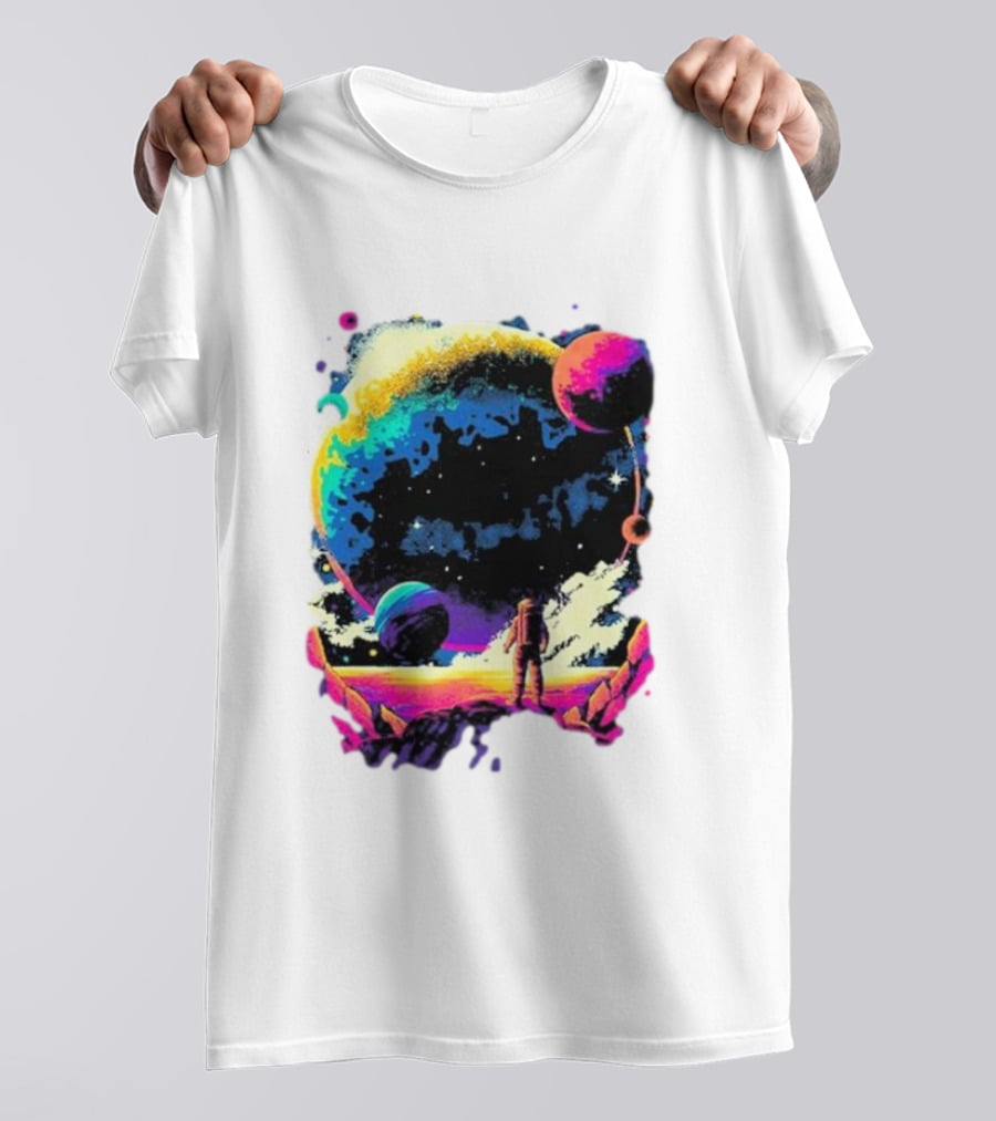 Into The AM Infinity Explorer Astronaut Planetary Adventure T-Shirt