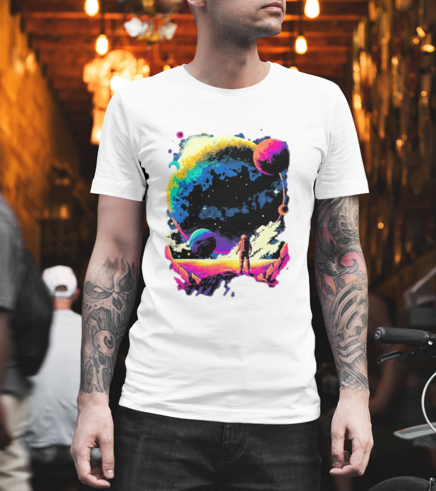 Into The AM Infinity Explorer Astronaut Planetary Adventure T-Shirt