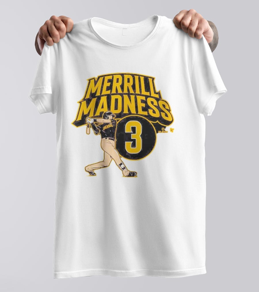 Jackson Merrill Madness 3 Baseball Player Swing T-Shirt