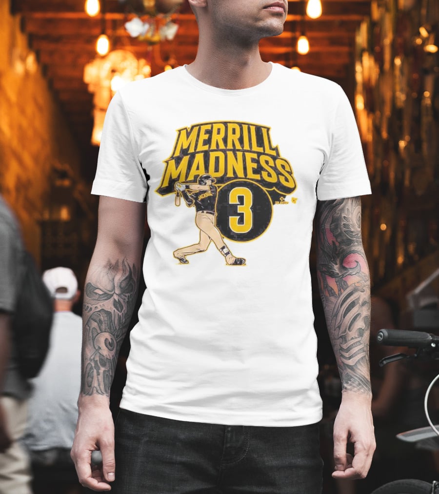Jackson Merrill Madness 3 Baseball Player Swing T-Shirt