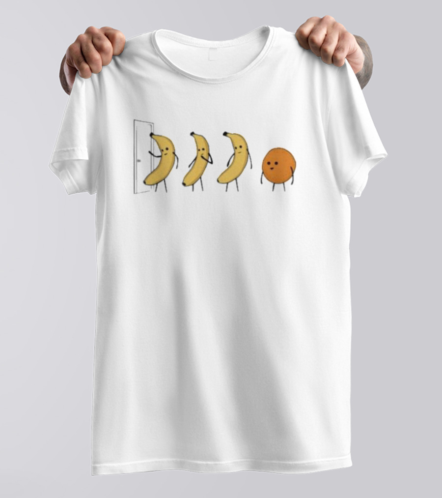 Knock Knock Bananas Orange Humor T-Shirt