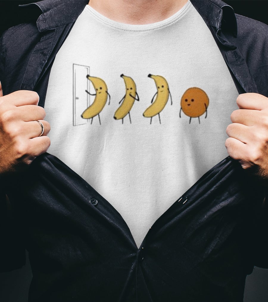 Knock Knock Bananas Orange Humor T-Shirt