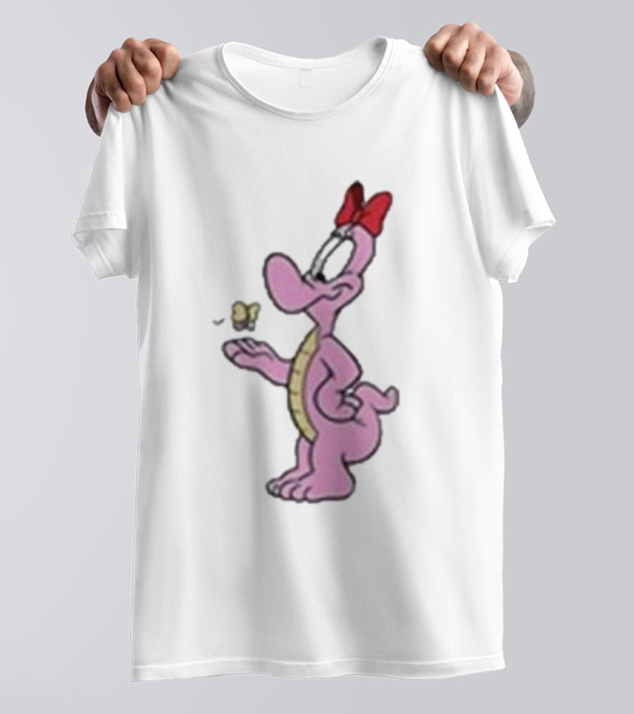 454 Life Baby Yoshi Bow Wearing Cartoon Character With Butterfly T-Shirt