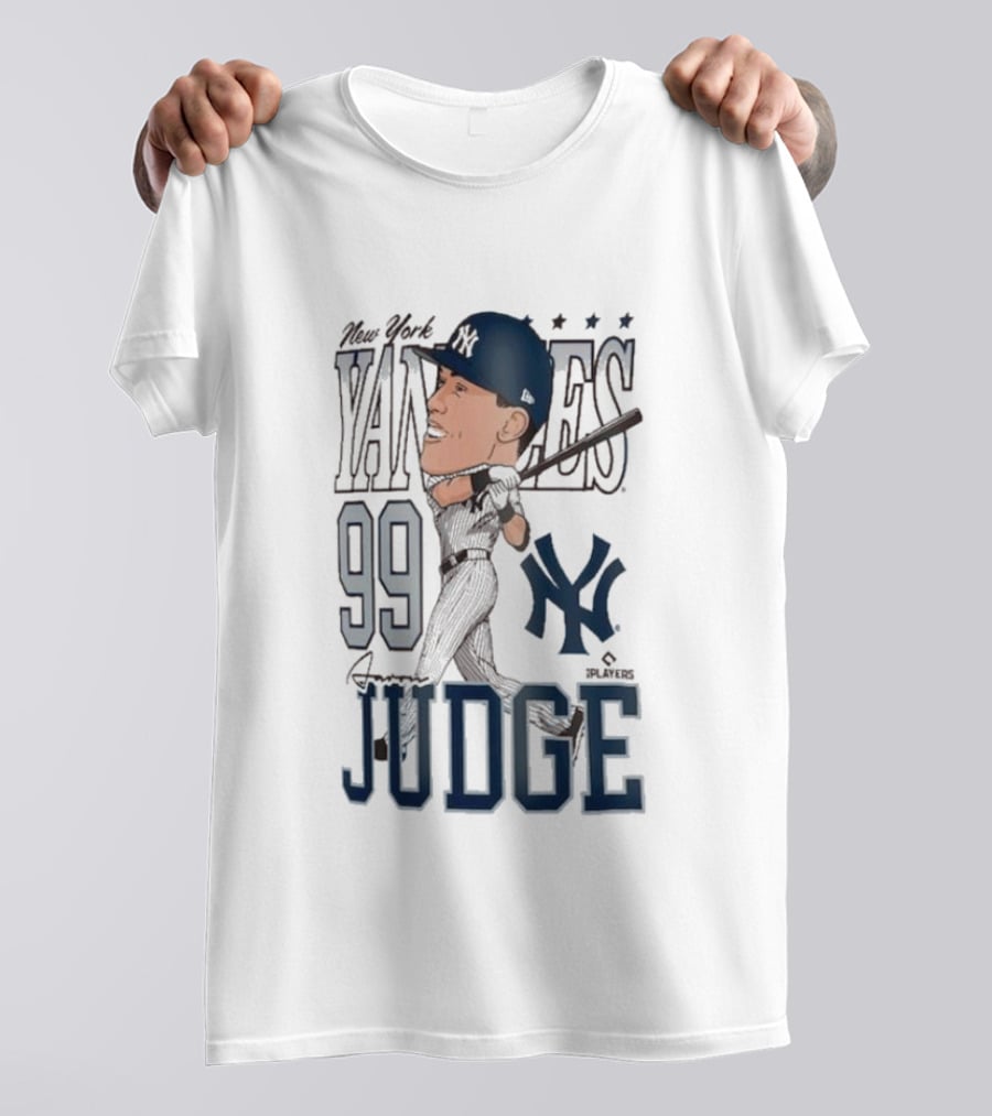 New York Yankees 99 Aaron Judge Caricature New Era T-Shirt