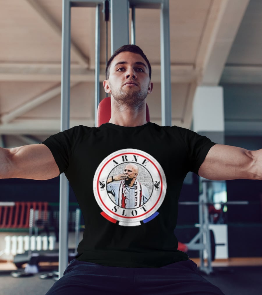 Arne Slot He’s Taken Over Power Iconic Circle Design With Soccer Fan T-Shirt