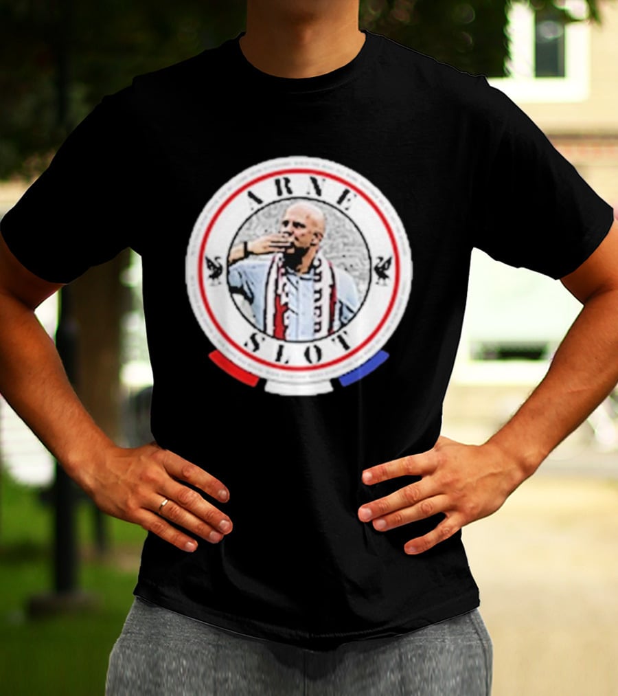 Arne Slot He’s Taken Over Power Iconic Circle Design With Soccer Fan T-Shirt