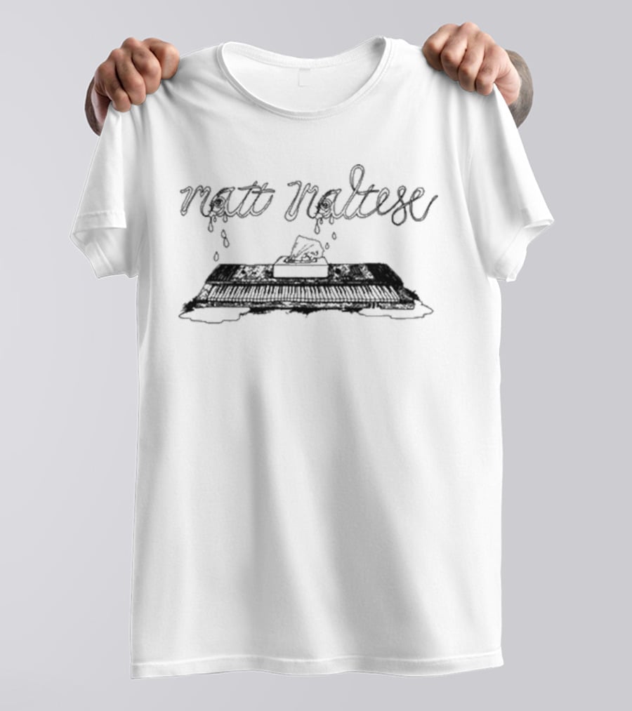 Matt Maltese Soaked Keyboard With Tears And Tissues T-Shirt
